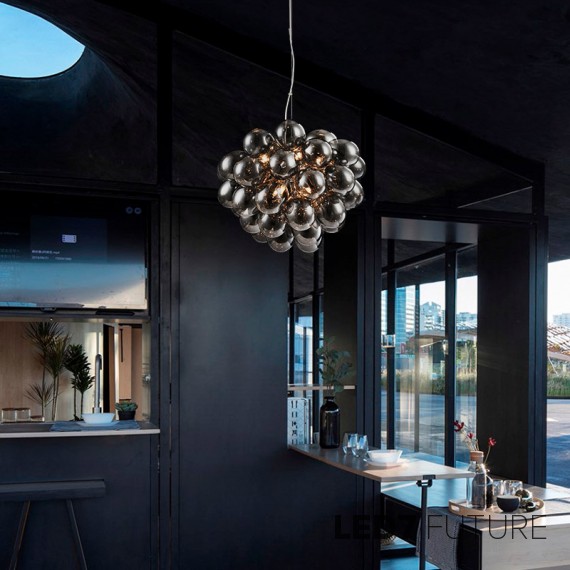 Innerspace - Bubbles Black Chandelier